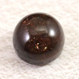 ブラッドショット アイオライトサンストーン AAAA　15mmラウンド カボション 3.8g (ID:45747)