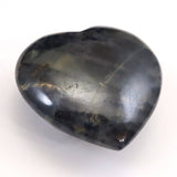 インド産 サファイア 結晶 31mmハート  19.5ｇ (ID:45927)