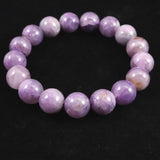 ロシア産 チャロアイト エンジェルシリカ  11mm玉ブレスレット 32.4g (ID:45995)