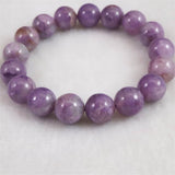 ロシア産 チャロアイト エンジェルシリカ  11mm玉ブレスレット 32.4g (ID:45995)