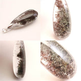 庭園水晶 ガーデンクォーツ　36 x15mm　ドロップ ペンダントトップ 8.1g (ID:45996)