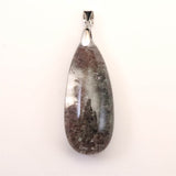 庭園水晶 ガーデンクォーツ　36 x15mm　ドロップ ペンダントトップ 8.1g (ID:45996)