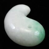 糸魚川翡翠  ヒスイ 小滝産 薄緑 31mm勾玉 ディレクトリカード付 11.22g (ID:46024)
