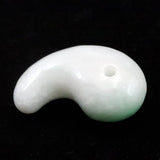 糸魚川翡翠  ヒスイ 小滝産 薄緑 31mm勾玉 ディレクトリカード付 11.22g (ID:46024)