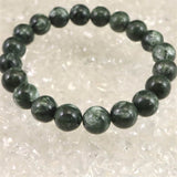 セラフィナイト クリノクロア 10mm玉ブレスレット 25.2g (ID:46196)