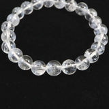 ホワイトファントム エンジェルラダークォーツ  8mm玉ブレスレット 16.8ｇ (ID:46302)