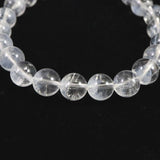 ホワイトファントム エンジェルラダークォーツ  8mm玉ブレスレット 16.8ｇ (ID:46302)