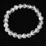 ホワイトファントム エンジェルラダークォーツ  8mm玉ブレスレット 16.8ｇ (ID:46302)