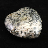 H&E社 ブラックトルマリン アゼツライト (AZOZEO)  60mmハート 証明書付 126g (ID:46312)