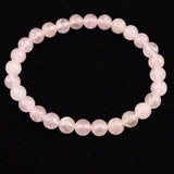 モルガナイト ピンクアクマリン 6mm玉ブレスレット 10.9g (ID:46315)