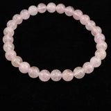 モルガナイト ピンクアクマリン 6mm玉ブレスレット 10.9g (ID:46315)