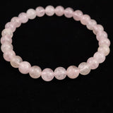 モルガナイト ピンクアクマリン 6mm玉ブレスレット 10.9g (ID:46315)