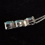 パライバトルマリン オーバル&ペアシェイプカット ペンダント Pt900 (ID:46464)