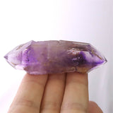 ブランドバーグ産 アメジスト エレスチャル原石 曲がり水晶 D.T. カテドラル キー ファントム 気泡 レピドクロサイト入り 41.9g (ID:46572)