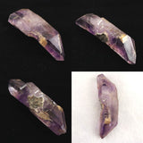 ブランドバーグ産 アメジスト エレスチャル原石 曲がり水晶 D.T. カテドラル キー ファントム 気泡 レピドクロサイト入り 41.9g (ID:46572)