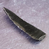 黒曜石 打製石器  66mm  後期旧石器時代 東北・北海道地域 8.9g (ID:46754)