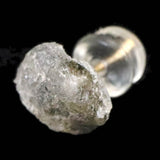 ロシア産 フェナカイト 8mm原石 ピアス 0.73g (ID:46783)