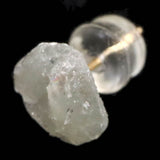 ロシア産 フェナカイト 8mm原石 ピアス 0.73g (ID:46783)