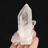 米国アーカンソー州産水晶 原石 クラスター 貫入水晶 レコードキーパー バーナクル セルフヒールド 94.5ｇ (ID:46797)