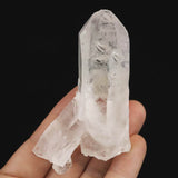 米国アーカンソー州産水晶 原石 クラスター 貫入水晶 レコードキーパー バーナクル セルフヒールド 94.5ｇ (ID:46797)