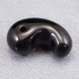 隠岐の島 黒曜石 24mm勾玉 ディレクトリカード付 4.3g (ID:46839)