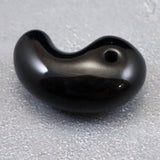 隠岐の島 黒曜石 24mm勾玉 ディレクトリカード付 4.3g (ID:46839)