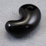 隠岐の島 黒曜石 24mm勾玉 ディレクトリカード付 4.3g (ID:46839)