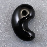 隠岐の島 黒曜石 24mm勾玉 ディレクトリカード付 4.3g (ID:46839)