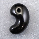 隠岐の島 黒曜石 24mm勾玉 ディレクトリカード付 4.3g (ID:46839)