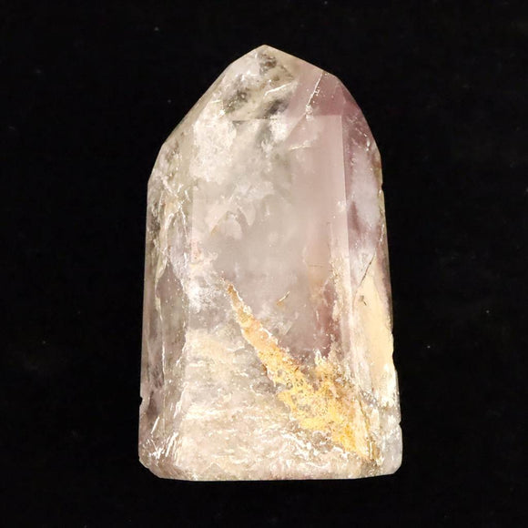 リチウムクォーツ 62mm原石 磨き 92.5g (ID:46841)