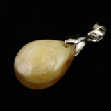 北海道産 蛍光オパール オレンジ  16mmペアシェイプ ペンダントトップ 1.7g (ID:46955)