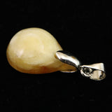 北海道産 蛍光オパール オレンジ  16mmペアシェイプ ペンダントトップ 1.7g (ID:46955)