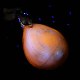 北海道産 蛍光オパール オレンジ  16mmペアシェイプ ペンダントトップ 1.7g (ID:46955)