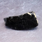 隠岐の島 黒曜石 60mm原石 ディレクトリカード付 46.8g (ID:46956)