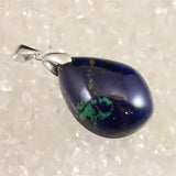 アズライト 藍銅鉱　25mmドロップ型 ペンダントトップ  8.2g (ID:46969)