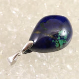 アズライト 藍銅鉱　25mmドロップ型 ペンダントトップ  8.2g (ID:46969)