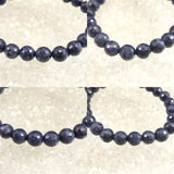 ミャンマー産 ブルー サファイア 8mm 128面カット ブレスレット 23.9g　　 (ID:46978)