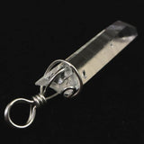 米国アーカンソー州産 水晶 28mm原石ペンダントトップ 2.1g (ID:47027)