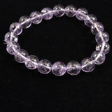 ボリビア産 ラベンダー アメジスト エレスチャル 10mm玉 ブレスレット 28.50g (ID:47630)