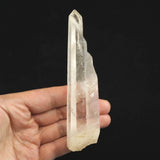 高千穂天岩戸水晶 AAA 126mm原石 レコードキーパー ディレクトリーカード付 118.0g (ID:47635)