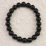 ロシア産 シュンガイト AAグレード 8.5mm玉ブレスレット 20.8g (ID:47704)