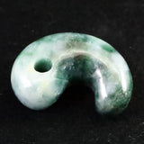 糸魚川翡翠  ヒスイ 小滝産 緑 30mm勾玉 ディレクトリカード付 12.1g (ID:47743)