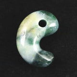 糸魚川翡翠  ヒスイ 小滝産 緑 30mm勾玉 ディレクトリカード付 12.1g (ID:47743)