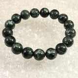 セラフィナイト クリノクロア 12mm玉ブレスレット 41.9g (ID:47937)