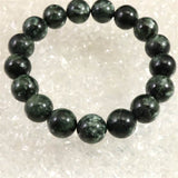 セラフィナイト クリノクロア 12mm玉ブレスレット 41.9g (ID:47937)