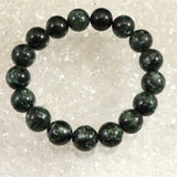セラフィナイト クリノクロア 12mm玉ブレスレット 41.9g (ID:47937)