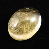 ヒマラヤ マニハール産 ゴールドルチル入り 水晶 オーバル ルース 7.2ct (ID:47945)