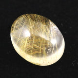 ヒマラヤ マニハール産 ゴールドルチル入り 水晶 オーバル ルース 7.2ct (ID:47945)