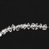 米国NY州産 ハーキマーダイヤモンド 結晶 ビーズ　1連 type.D (ID:48011)