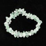 マダガスカル産 グリーンファントムクォーツ　両剣ポイント ブレスレット 20.4g (ID:48101)